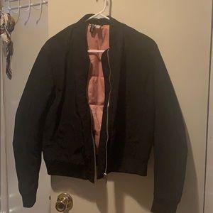 Black bomber jacket